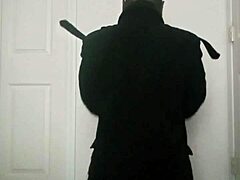 Stretching Arms In Workout Mimicking Masturbation Motions For Exercise Routine