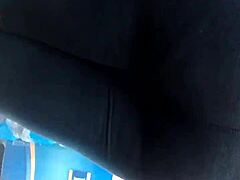 Vid 20160325 194025918 captures retro scene with hidden candid leggings view