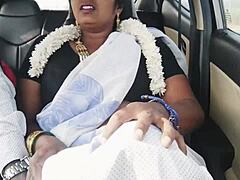 Hey, check out this desi bhabi getting dirty in car sex with husband's brother and telugu talks