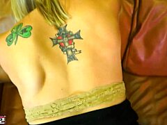 so brunette vicky and blonde jennifer team up for pov double blowjob with rimjob and facial jizz swallow