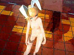 Kagamine rin alien alien project diva nude mod full nude bunny costume 😍