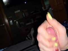 Dirty Talking Wife Takes Her Time Jerking Off a Dick Slowly