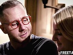 freaky neighbors exploit free use blonde teen eliza eves in hardcore threesome creampie ride - full movie