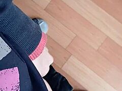 Risky Mutual Masturbation Session Between Lesbian Colleagues In Jeans And Skirts At The Office