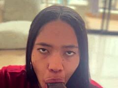 She Just Wants To Enjoy The Huge Cock Of Her Appreciated Neighbor With Pov Blowjob And Facial Cumshot