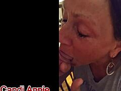 uh i suck cock on demand as this mature milf candi annie and swallow that mouthful of cum