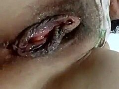 Hey, check out my hot friend masturbating with her wet pussy using a dildo!