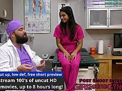 Misty Addams goes in for her yearly physical exam routine.