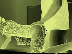 Watch this ebony amateur take that interracial creampie at night!