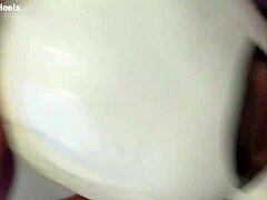 Curious about a Latina milf in pantyhose and high heels offering perfect tits and big ass for a deepthroat blowjob?