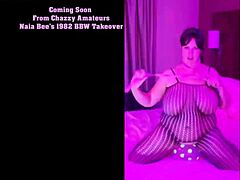 naia bees 1982 bbw takeover features intriguing fat big tits dancing in retro blue films style.