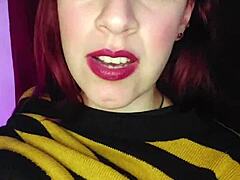 Your stepsister gets turned on by your nudes and comes for you with her ass plug in roleplay argentina p1