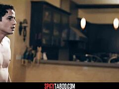 hot stepmom and stepdaughter share cock in threesome