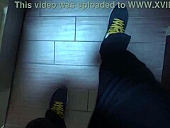 Pregnant woman gets anal sex and cumshot in public outdoor doggystyle while moaning and caught on camera.