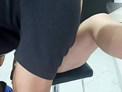 Suggestive-Neutral Stepsister Touching Cock Distracts From Concentration