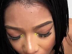 this 18yo latina slut is fucking hard during her lingerie photoshoot in the backroom with rimjob action