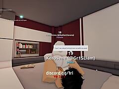 Horny man fucks and creampies me hard in Roblox condo game sex.