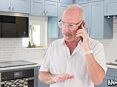 dilf takes charge fucking petite teen 18+ lola valentine doggystyle in intense old and young 18+ session!