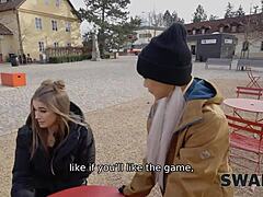 Morning coffee turns into steamy threesome with Olivia Sparkle and Veronica Leal swapping partners