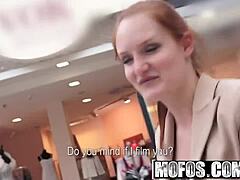 Public pickup scores diamonds for pearls with hot model Denisa Heaven!