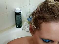 German prostitute whore milf Sandra gulps urine then takes brutal facefuck deepthroat with cumshot!