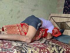 What happens when hot indian desi step brother in law shares intimate moments with sister in law in the bathroom