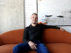 testing the sofa with the amazing reh queen in a wild session of squirting pussy fisting and creampie action!