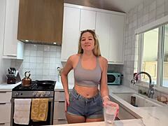 rock paper scissors turns into cheating fuck with girlfriend's roommate river lynn.