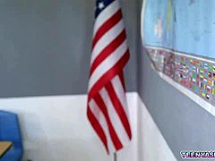 Professor, we need high grades - let's start this hot 3some with your big cock now!