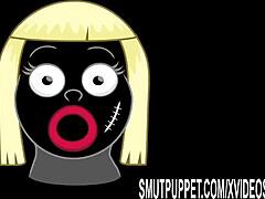 blondes gag on huge bbc throats in smut puppet's deepthroat compilation