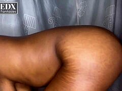 Busty African queen rides for creampie doggy 😍🍑🔥