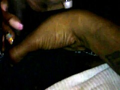 ebony amateur homemade oral has her black lips wrapped around cock loving every inch