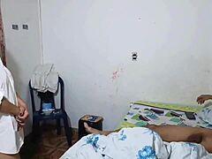 Holy fuck, this horny Colombian ebony stepmom rides her stepson's monster cock while hubby's away!