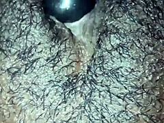 Watch Dripping Wet Ebony Pussy Get Ripped Clothes and Hairy Solo Orgasm Play