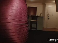 Huge Titty Latina Babe Milks Cock with Lips and Hands Post-Dinner