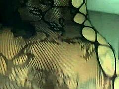 Lace and fishnet sextapes tease with big ass creampie action