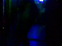 EBONY babe STRIPS LINGERIE outdoors, RIPS clothes for public tease