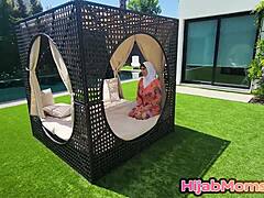 Arabic Milf Fingers Pussy and Tits to Release Built-Up Sexual Tension Hard