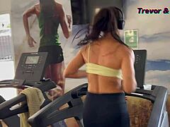 post workout heat makes her beg trainer's cock in her tight ass