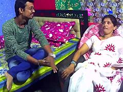 real indian devar fucks bhabhi pussy doggystyle with dirty hindi talk and creampie