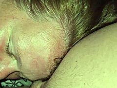 Milf delivers dirty talk while SUCKING huge COCK and shaking her thick ass