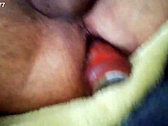 She fucks ass deep with favorite anal toys solo