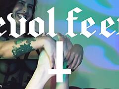 DOUBLE LICK my CUTE redhead feet then DEEPTHROAT toes!!