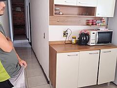 secret bathroom hookup with cuckold's best friend risky thrill