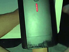 hey watch this stranger blast a huge cumshot from her lovense solace toy