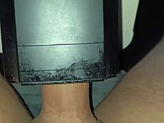 hey watch this stranger blast a huge cumshot from her lovense solace toy