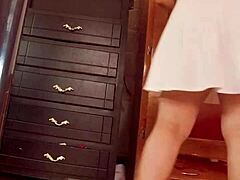 Secret recording catches sexy Mexican big ass girl changing clothes hidden cam