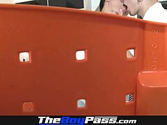 Colombian twink schoolboy passes around bareback on big cock