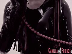Ever wonder how this BDSM shemale unloads her spunk?