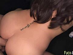 amateur babe in stockings gets nailed hard outdoors